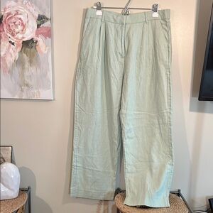 Abercrombie & Fitch Women’s Light Green Pants Size Large